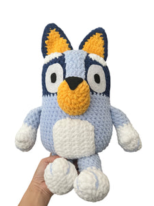 Medium Blue Dog Plushie