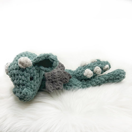 Small Dragon Knotted Lovey - Handmade by Chris & Kris