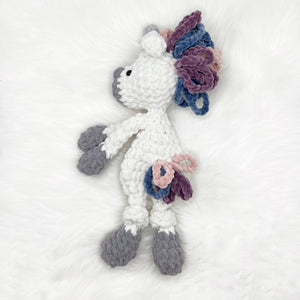 Small Unicorn Knotted Lovey - Handmade by Chris & Kris