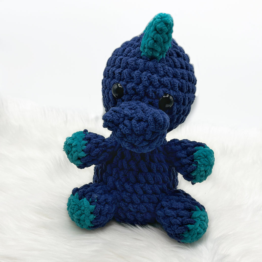 Small Dino Plushie - Handmade by Chris & Kris