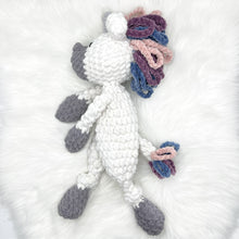 Load image into Gallery viewer, Medium Unicorn Knotted Lovey - Handmade by Chris &amp; Kris
