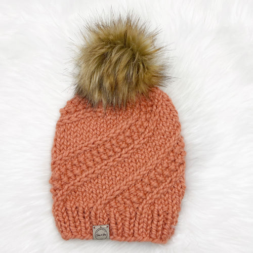 The Sidewinder Beanie in Clay - Handmade by Chris & Kris