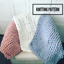 Load image into Gallery viewer, The Big Knit Chenille Blanket Pattern
